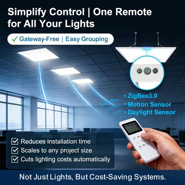 Amelech Dimming Control Smart Led Light System With Led Light Panel With Remote Control for Office Light Ceiling