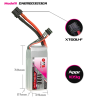 Batterie LiPo GAONENG GNB 1100mah 3S 11.1V 130C XT60 pour drone FPV, course, pack de course, super puissance, vitesse rapide
