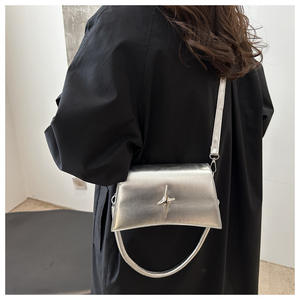 Fashionable and Simple Two <b>Straps</b> Zip Closure Luxury Crossbody <b>Bag</b> Casual Korean-style Trendy Small <b>Bag</b> - Product Image 3