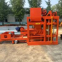 Mesin Pembuat Paving Block Beton Semi Otomatis QTJ4-26C Berkualitas Tinggi dari Cina, Harga Cetakan Batu Bata Curbstone