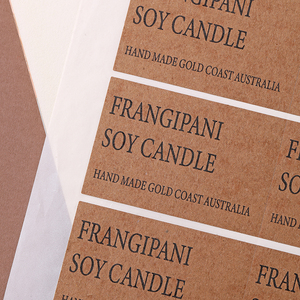 Etiquetas de Papel Kraft Redondas con Estampado en Dorado Personalizadas de Lujo, Etiquetas de Agradecimiento con Lámina Dorada - Product Image 1