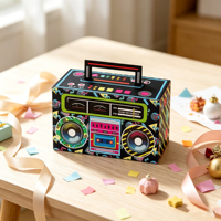 Boîte de rangement créative rétro de haute qualité, fournie par l'usine, pour radio cassette stéréo, idéale pour les fêtes, les bonbons et l'emballage cadeau.