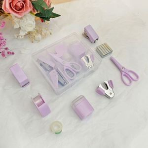 Juego de Papelería Mini Personalizado con Logotipo y Colores para la Escuela y Oficina, Caja de Plástico Transparente con Impresión Serigráfica para Acción de Gracias - Product Image 1