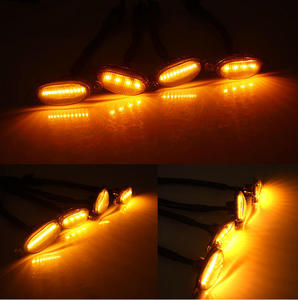 4 pièces, feux de calandre universels pour voiture, feux de jour à LED, feux de brouillard jaunes et blancs - Product Image 4