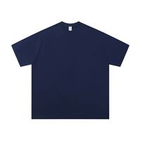 T-shirt basique uni pour homme, col rond, coupe oversize, épaules tombantes, personnalisable avec votre logo, en tissu épais, fabriqué en Chine