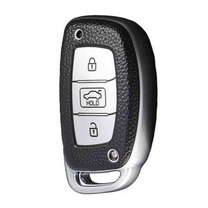 Huanyue ฝาครอบป้องกันกุญแจรถที่มีพื้นผิวหนังเหมาะสำหรับ Hyundai Elantra, Mistra, IX25, ix35และใหม่ - Product Image 2