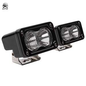 2 uds LED Pods ámbar 20W 3 pulgadas luz de conducción <span class=keywords><strong>Amarillo</strong></span> Blanco luz LED parachoques luces laterales para Jeep - Product Image 1
