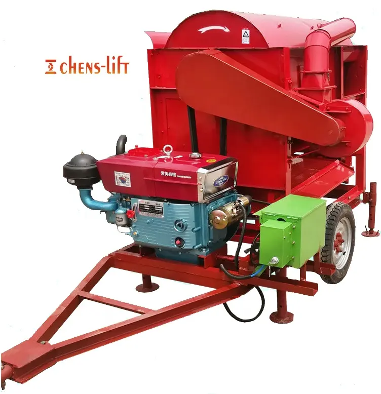 Pto electric commercial rice soya cocoa fresh coffee beans pigeon peas palm pea millet sorghum sheller machine