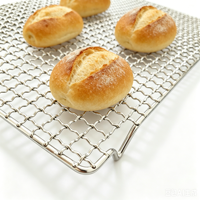 Grille de refroidissement en treillis métallique en acier inoxydable 304 de qualité alimentaire personnalisée pour fruits secs, aliments surgelés, cuisson et séchage