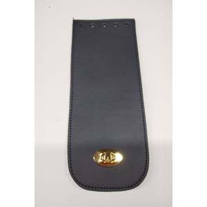 Housse de sac en similicuir bleu marine 25x10cm pour un rangement élégant et pratique - Product Image 1