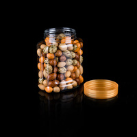 Bocal en Plastique Transparent à Col Large, Étanchéité Alimentaire, Vente Directe Usine, pour l'Emballage de Bonbons, Biscuits, Gelées, Chocolats