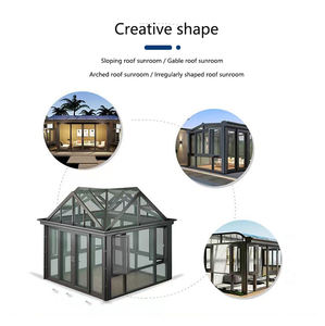 Pergola Moderna Personalizzata in Lega di Alluminio con Vetro Temperato Doppio Triangolare, Leggera e Impermeabile per Esterni - Product Image 4