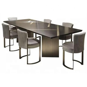 6087 Home Furniture Wood <strong>Top</strong> Dining Room <strong>Table</strong> and Chair Sets - Product Image 1