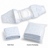 Bandes absorbantes jetables pour chiens mâles, direct usine, avec SAP, doublure douce, barrière anti-fuites pour l'entraînement à la propreté à domicile