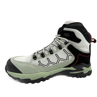 Chaussures de sécurité pour hommes MaxiTough Fashion Outdoor, à embout d'acier, imperméables, en cuir suédé, respirantes, mi-hautes, style baskets.