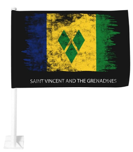 Bandiera Auto Personalizzata di Saint <span class=keywords><strong>Vincent</strong></span> e Grenadine per Finestrino, Accessorio Auto Adatto alla Maggior Parte dei Modelli - Product Image 2