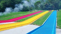 Revêtement de sol en plastique pour sports de neige artificielle en gros, tapis de ski sec pour piste de ski extérieure et intérieure
