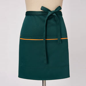 Delantales de Chef tejidos de media longitud de cocina para Hotel, panadería, restaurante, camareros, logotipo personalizado, ropa de trabajo Unisex - Product Image 2