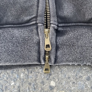 Hochwertiges benutzer definiertes Logo Acid Wash Vintage Boxy Reiß verschluss Sun Faded Overs ize Printing Streetwear Kleidung Hoodie Herren - Product Image 6