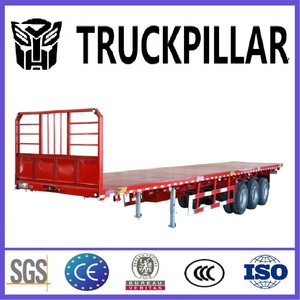 Semirremolque de Acero de 40 Pies y 3 Ejes con Plataforma Plana y Rampas Abatibles con Suspensión Neumática para Equipos de Minería - Product Image 4