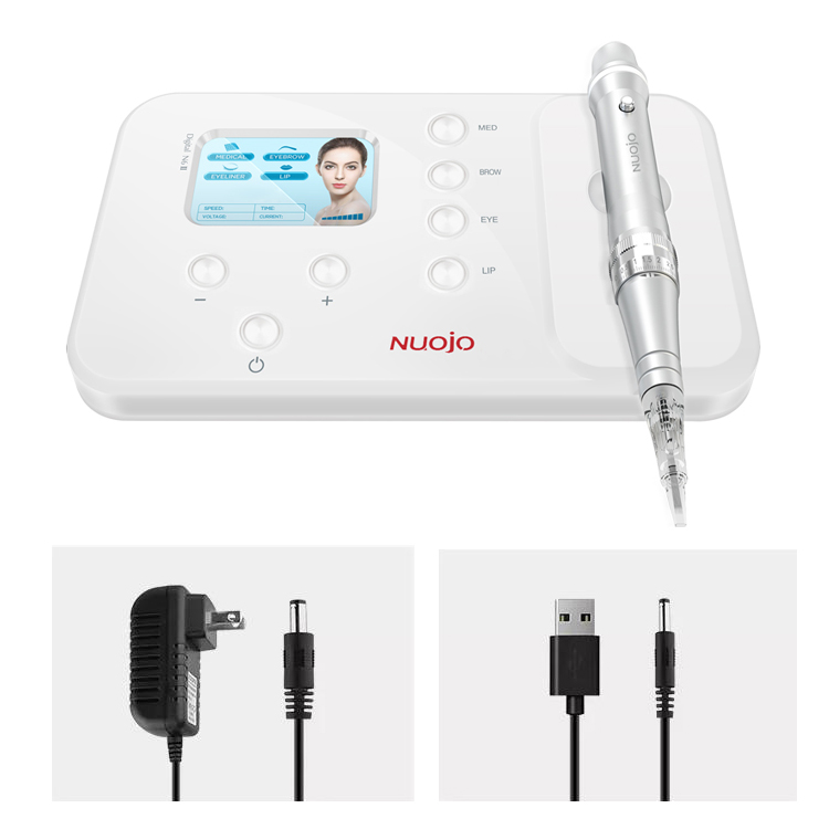 NUOJO Maquina de tatuars Customizing For Eyebrow Rechargeable Electric Digital Pmu Machine