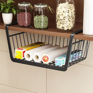 Kitchen Hanging Basket Cabinet Storage Rack Wall Mounted Multi Function Organizer for Kitchen Pantry 8-11.9in Depth - Product Image 1