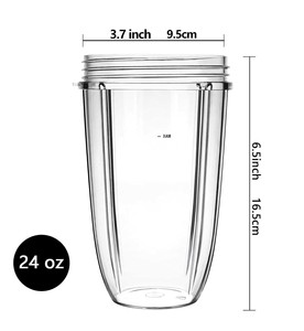 Vasos de repuesto 24oz <span class=keywords><strong>Blender</strong></span> Cup Repuestos para NutriBullets 600W y 900W <span class=keywords><strong>Blender</strong></span> - Product Image 3