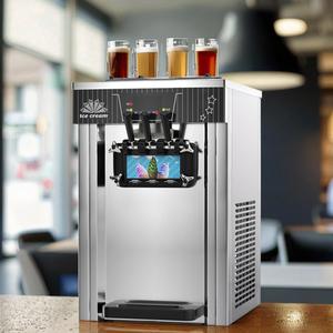 Qdmech thời trang đa chức năng thép không gỉ ba hương vị mềm máy làm kem Máy làm kem với giá thấp - Product Image 2