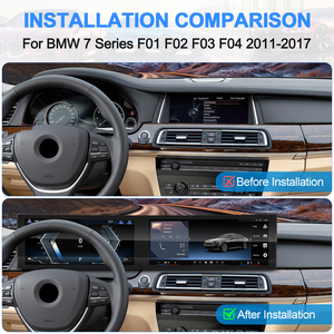 Autoradio Android Linux multimédia Navihua 32 pouces avec écran LCD, lecteur DVD et Carplay pour BMW Série 7 F01 F02/X5 F15 - Product Image 2