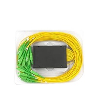 Modul Fiber Optik PLC ZGTECH Splice Pigtailed ABS 2.0mm SC APC Singlemode 1 X 32, 1260-1650nm