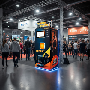 <b>Fully</b> <b>Automatic</b> <b>Coffee</b> Vending <b>Machine</b> Touchscreen Coin Payment Protein Powder Dispenser Hot Beverages SDK - Product Image 1