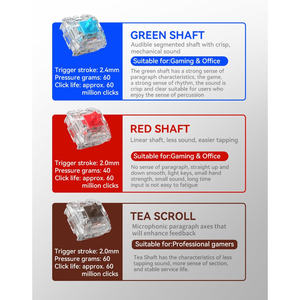 Teclado Mecánico Kailh Db K98 Mini, Eje Verde, Programable con Macros, Iluminado, para Juegos, USB Tipo C, para Computadora - Product Image 3