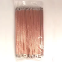 Cable de Conexión a Tierra para Puente Eléctrico, 6 mm², Cobre Revestido de Aluminio, Conexión Flexible para Caja Eléctrica