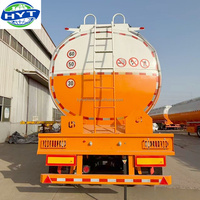 Semirremolque Cisterna de Combustible de 3 Ejes y 45000L, Semirremolque Cisterna de Petróleo, Diésel y Gasolina para Transporte de Combustible