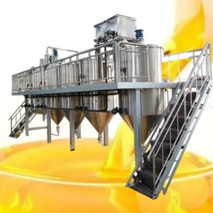 10-30 Ton Groundnut Soya Bean Oil Refine Machines Mustard Sunflower Seeds Oil Refining Machine