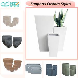 Macetas de Magnesio Duraderas Tipo Flor, Combinación de Macetas para Plantas, para Hogar y Hotel, Venta Directa de Fábrica HZX - Product Image 2