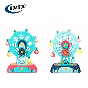 Jouets grande roue <span class=keywords><strong>pour</strong></span> enfants, avec poupée, accessoires de station de gode, petits jouets à assembler soi-même éducatif - Product Image 2