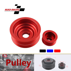 Aluminum V-Belt <b>Pulley</b> 99mm 6 Grooves For Subaru Impreza WRX Racing Car Parts - Product Image 5
