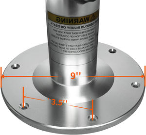 מושב סירה מתכוונן באיכות גבוהה סירת שולחן סירת שולחן מתכוונן הדום תמיכת ריצוף - Product Image 2