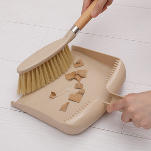 <b>Mini</b> Broom And Dustpan Set With Wooden Handle For Floor <b>Sofa</b> Desk Cleaning Small Size PP Material - Product Image 4