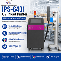 Impresora de Inyección de Tinta UV de Alta Velocidad IPS-6401, 76.2 M/min, Impresora de Inyección de Tinta Piezoeléctrica para Embalaje de Cartón y Datos Variables