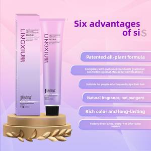 JiaYing blu-nero di prima qualità Semi-permanente a base di pianta a tubo singolo Micro-Trendy colorante Color crema in polvere marrone può coprire i <span class=keywords><strong>capelli</strong></span> - Product Image 3