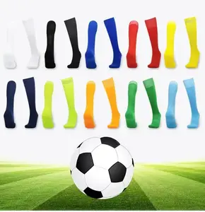2024 nuevos calcetines de suela gruesa de fútbol antideslizantes calcetines largos por encima de la rodilla calcetines de fútbol a rayas medias de compresión al aire libre Sp