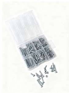 Juego <span class=keywords><strong>de</strong></span> tornillos hexagonales <span class=keywords><strong>de</strong></span> cabeza abombada con ranura Phillips y arandela <span class=keywords><strong>de</strong></span> acero inoxidable, tuercas y sujetadores - Product Image 3