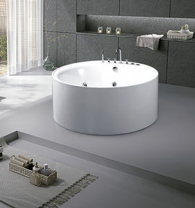 Gran oferta, bañera redonda independiente de acrílico moderna, baño de masaje de hidromasaje con chorro de aire para adultos para Hotel - Product Image 5