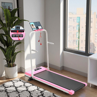 Tapis de marche portable avec inclinaison, mini tapis de course pliable, mode manuel et électrique pour la remise en forme à domicile