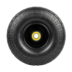 Rueda de Espuma de PU de <span class=keywords><strong>10</strong></span> <span class=keywords><strong>Pulgadas</strong></span> 4.<span class=keywords><strong>10</strong></span>/3.50-4 con Rodamiento de Bolas, Nueva, para Carretilla, Precio Económico - Product Image 6