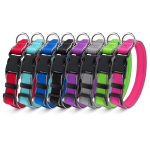 Venta caliente Productos para mascotas Multi colores <span class=keywords><strong>Collar</strong></span> de perro mascota Neopreno acolchado Seguridad nocturna Nylon <span class=keywords><strong>Collar</strong></span> de perro reflectante en stock - Product Image 5