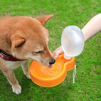 Nouvelle bouteille d'eau portable pour animaux de compagnie tasse d'eau pliante pour chiens fournitures d'eau en plein air pour animaux de compagnie