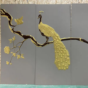 Modernes 3D-Leder geschnitzter Hintergrund Wand paneel Hochwertige Hotel-und Heim dekoration Wasserdicht feuerfest und feuchtigkeit beständig - Product Image 2